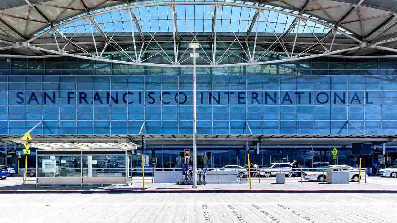 SFO Terminal Map showing Terminal 1, Terminal 2, Terminal 3 and the International Terminal