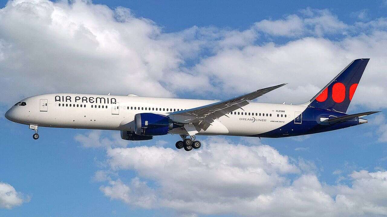 Air Premia Boeing 787-9 Dreamliner flying safely in the sky